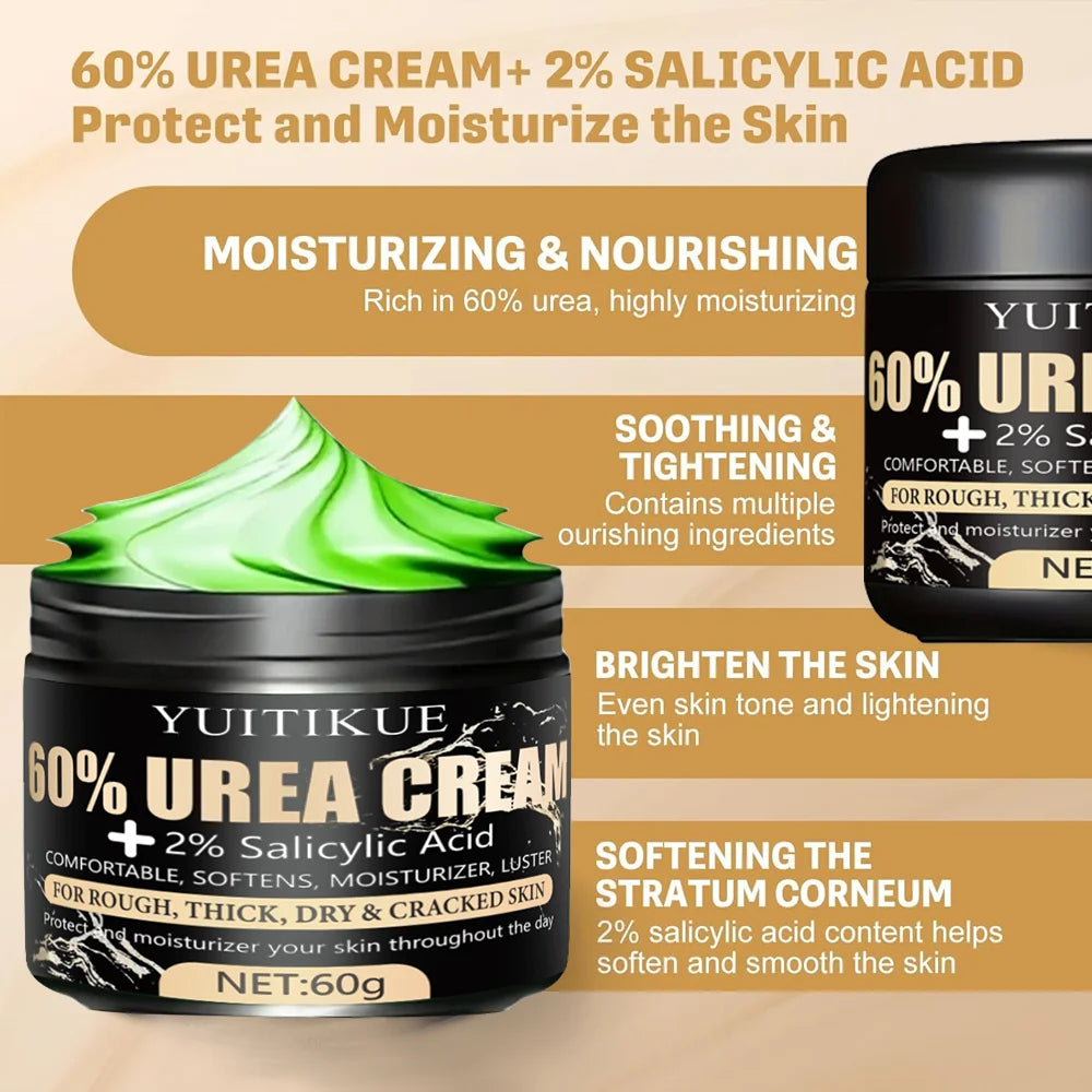 Urea Cream 60g – Cracked Heels, Dry Hands & Rough Skin Repair