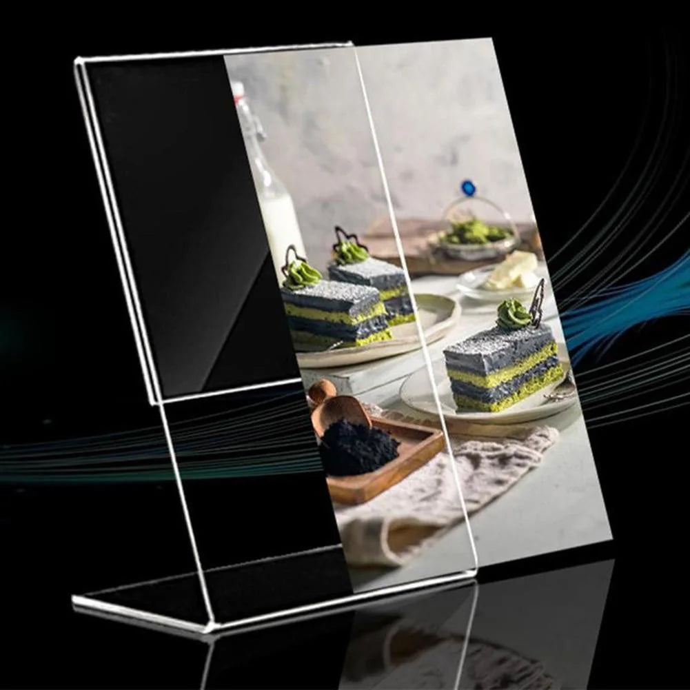 Practical High Quality Display Stand Fix Picture Hard Board Tickets Transparent 1pc Business Cards Display Photos Oasis Select