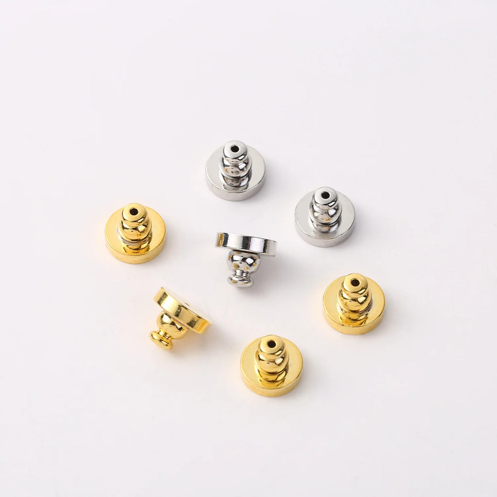10pcs 18K Gold Earring Lifter Backs Replacements Hypoallergenic Secure Ear Locking for Studs Posts Heavy Droopy Jewelry Making Oasis Select