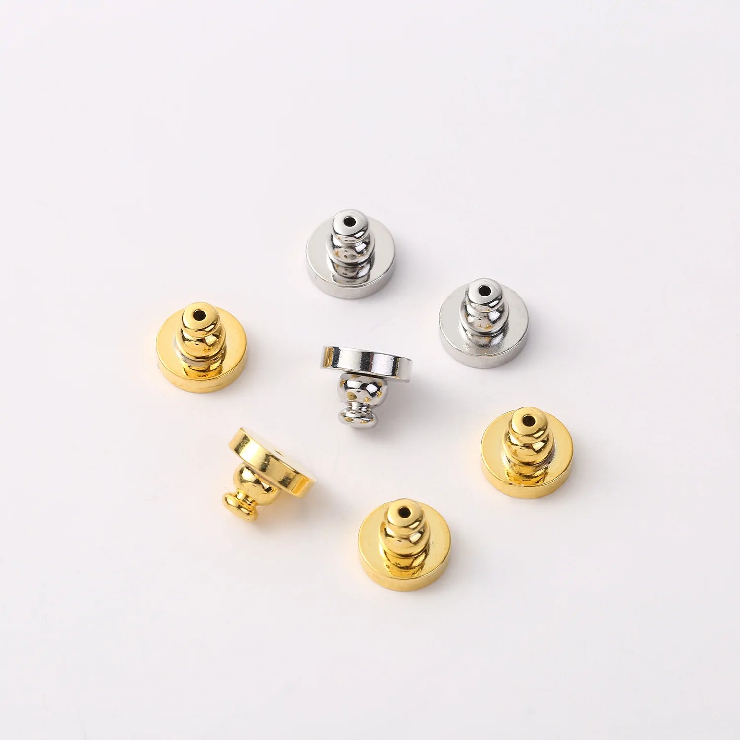10pcs 18K Gold Earring Lifter Backs Replacements Hypoallergenic Secure Ear Locking for Studs Posts Heavy Droopy Jewelry Making Oasis Select