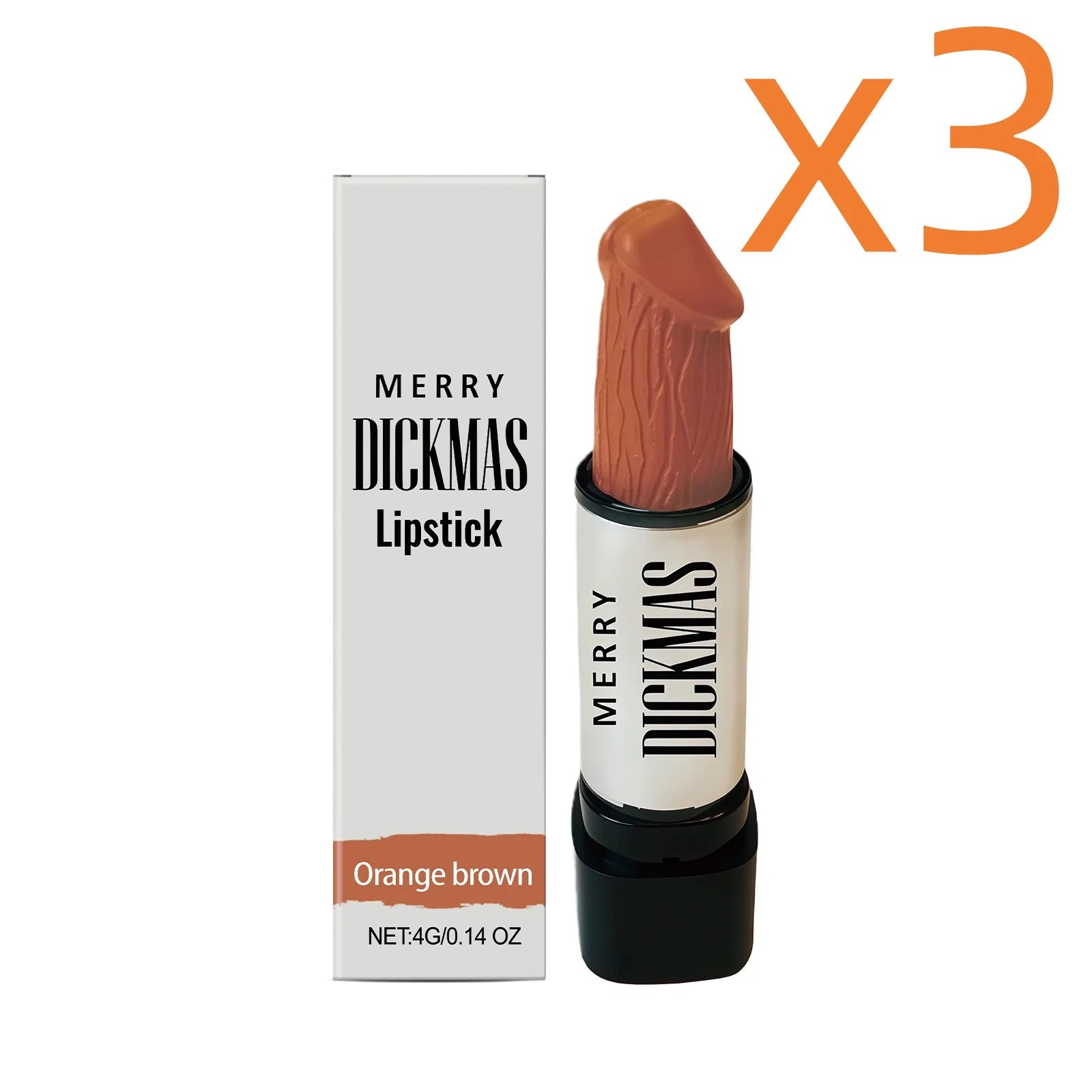 Multi-Color Matte Lipstick – Waterproof & Moisturizing 4g Matte Lipstick Oasis Select Orange Brown X 3
