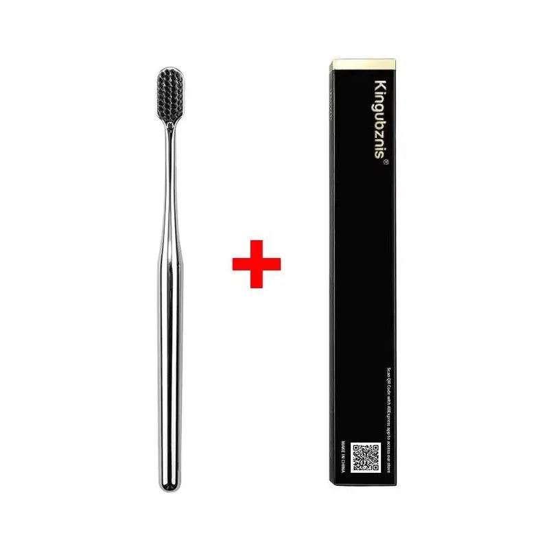 4/1pcs Luxury Soft Toothbrush Men Women Adult Tooth Brush Gold Silver Dental Brushes Elegance Gentle Toothbrushes Drop Shipping Oasis Select SB
