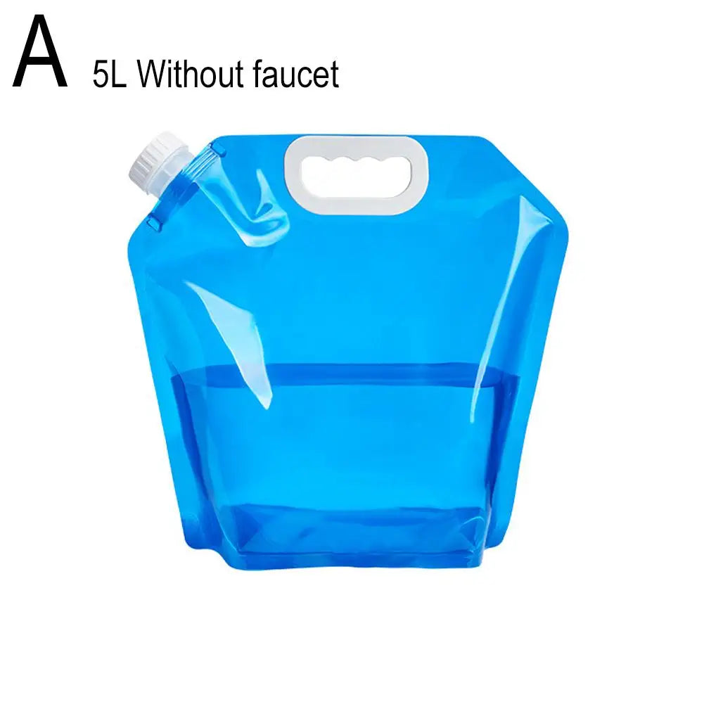 5/10L Portable Camping Water Bag Foldable Drinking Water Bucket Large Capacity Water Container For Outdoor Travel Lightweight Oasis Select A