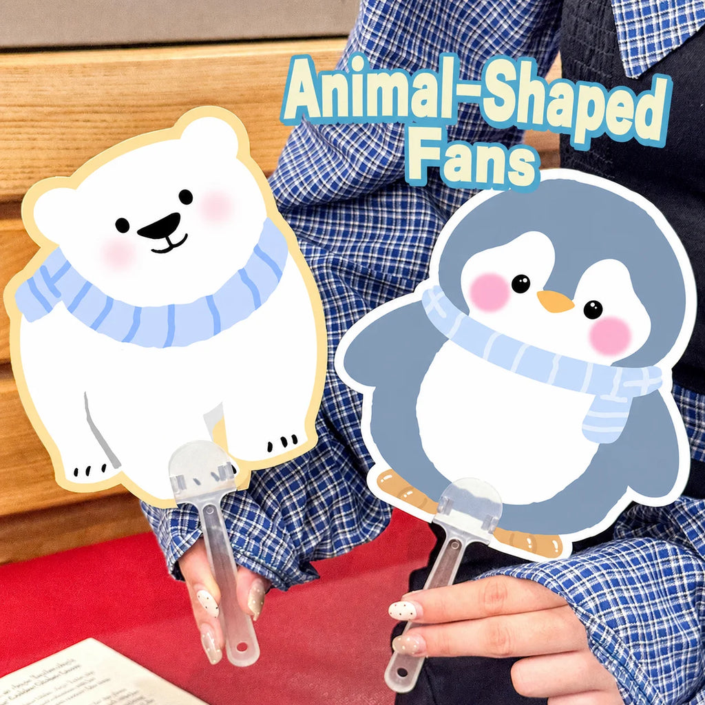 Animal Shaped Fan Dirt-Resistant Polar Animal Fan Portable Handheld Fan Portable For Office Cooling Campus Study Friends Oasis Select