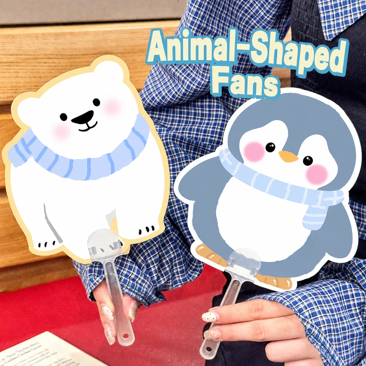Animal Shaped Fan Dirt-Resistant Polar Animal Fan Portable Handheld Fan Portable For Office Cooling Campus Study Friends Oasis Select