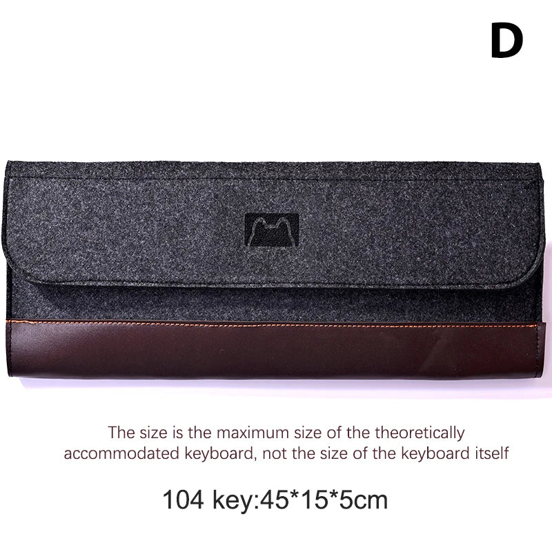 PU Felt Keyboard Carrying Case Bag | Dustproof Storage