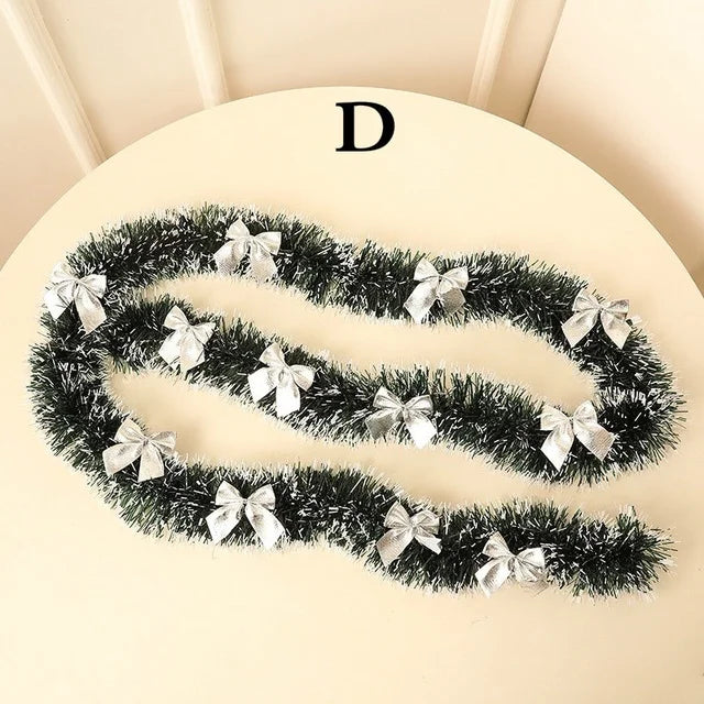 2M Christmas Ribbon Garland with Bows – Tree & Party Decor Christmas Ribbon Garland Oasis Select D