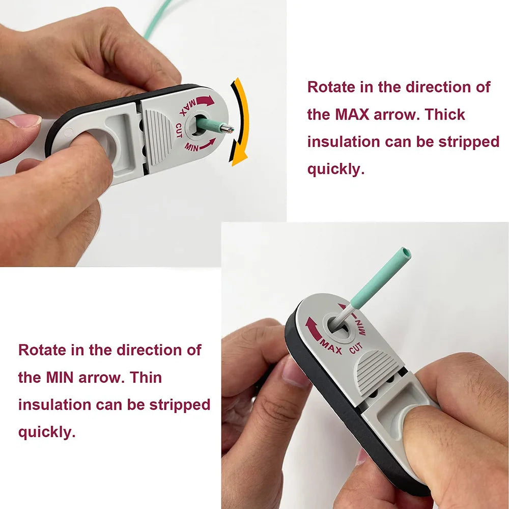 Universal Network Wire Stripping Tool for Cat5E, Cat6,Cat7, Cat8 - Coaxial Cable Stripper, Pocket Cable Stripper Tool Oasis Select