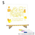 Light Up Rewritable Acrylic Message Board 7 Color Pens Glowing Drawing Lamp for Kids Adults Birthday Festival Gift Oasis Select S