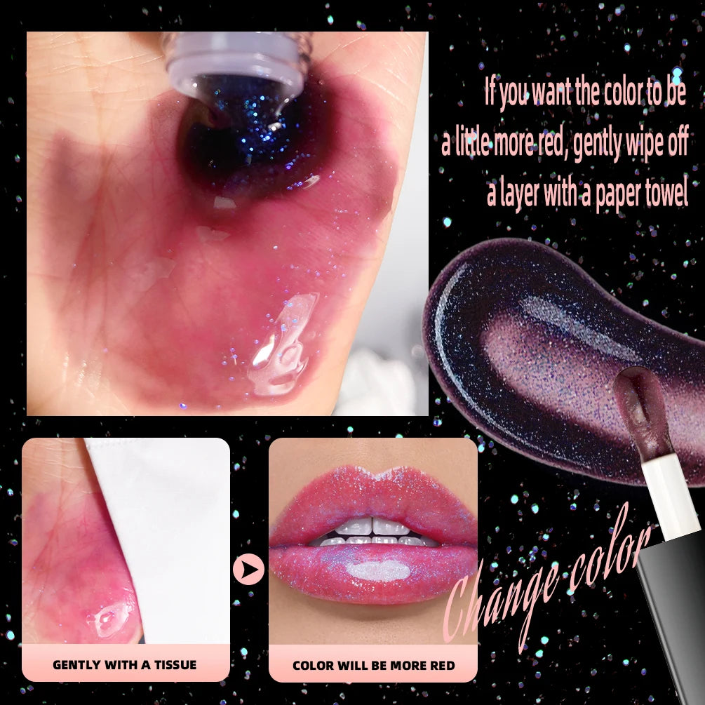 QIBEST Color-Changing Diamond Mirror Lip Gloss Oil | 4.6ml