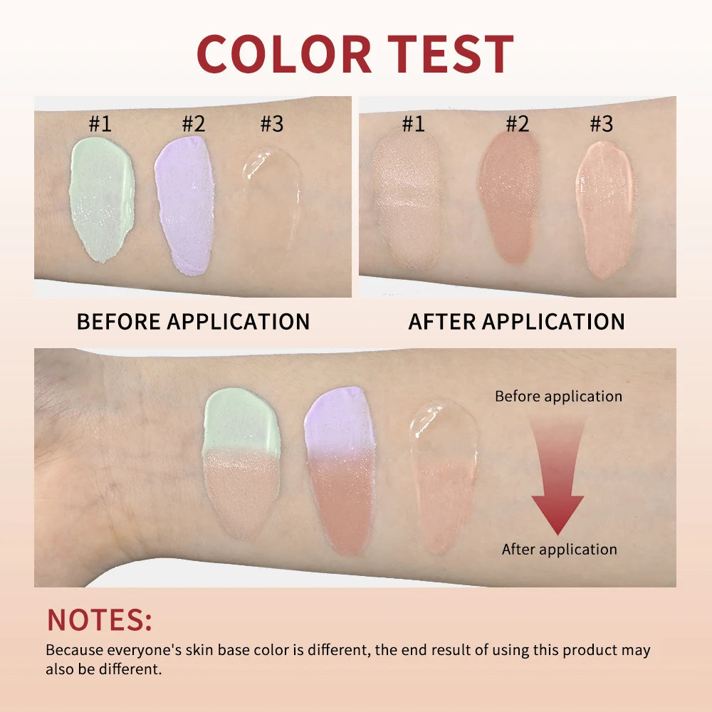 CC Red Correction Cream Liquid-Based Full Coverage Cream Waterproof Long-Lasting Correct Redness Foundation Korean Face Cosmetic Oasis Select