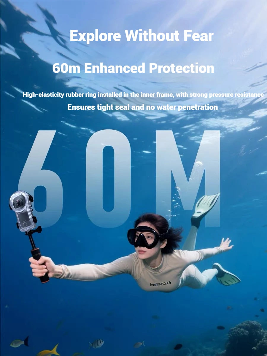Insta360 X4 Air Waterproof Dive Housing – 50m Underwater Case