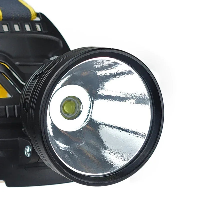 Long Shot Outdoor Headlamp with P70 LED Cree Super Bright Headlight with Three 18650 Batteries Better for Camping Fishing Oasis Select