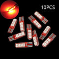 Commercial-Grade LED Bulb in High-Temperature Silicone; Fits W5W T10, 5050, 6SMD and Car Width, Trunk, License Plate Lights. Oasis Select 10PCS Red