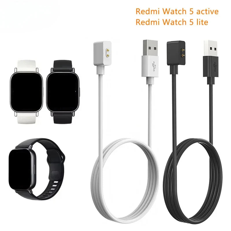 Magnetic USB Charger for Redmi Watch 5 Active, Lite & Watch 4 Smartwatch Charger Oasis Select