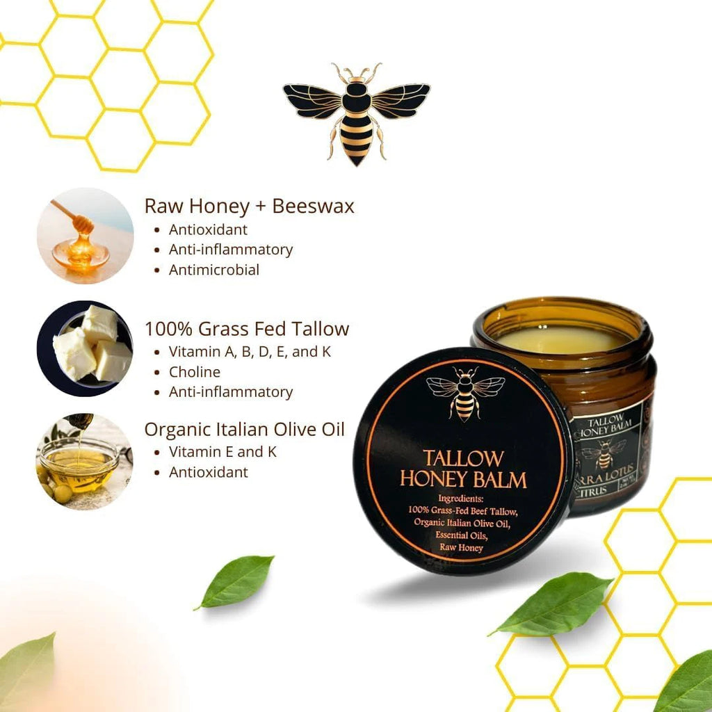 Tallow & Manuka Honey Cream 60g – Nourishing Moisturizer