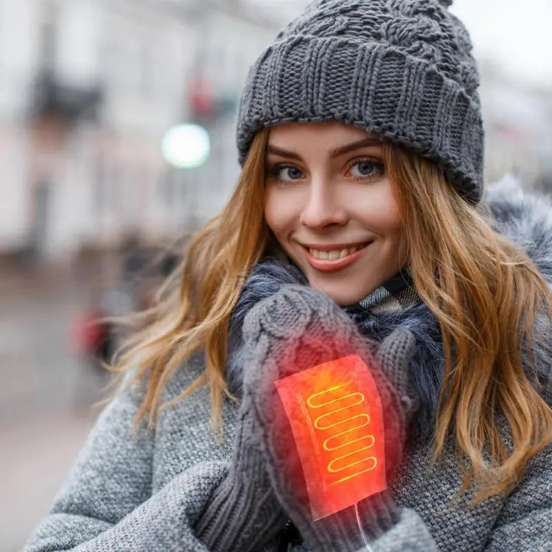 Mitten Heating Pad 5V Winter Heating Pad USB Heating Pad for Women Men 2 in 1 Heating Pad Electric Heated Pad Keep Hands Warm Oasis Select