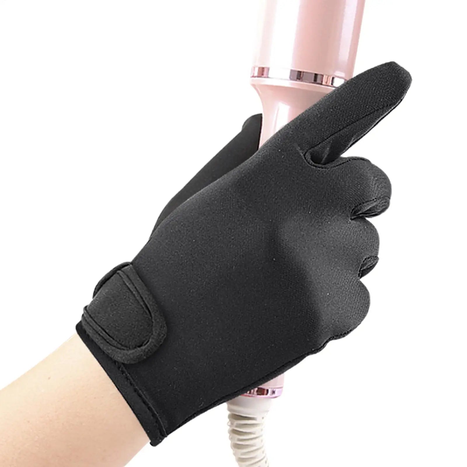 1PC Heat Resistant Finger Glove Hair Straightener Perm Curling Tool Heatproof Protective Heat Proof Gloves for Hair Styling Oasis Select