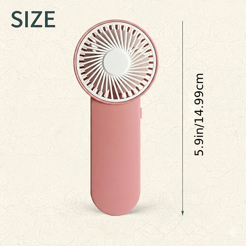 Portable Handheld Mini Fan, Powered By AA Batteries, Adjustable Single Speed, Ideal for Outdoor Use Mini Fan Oasis Select Pink