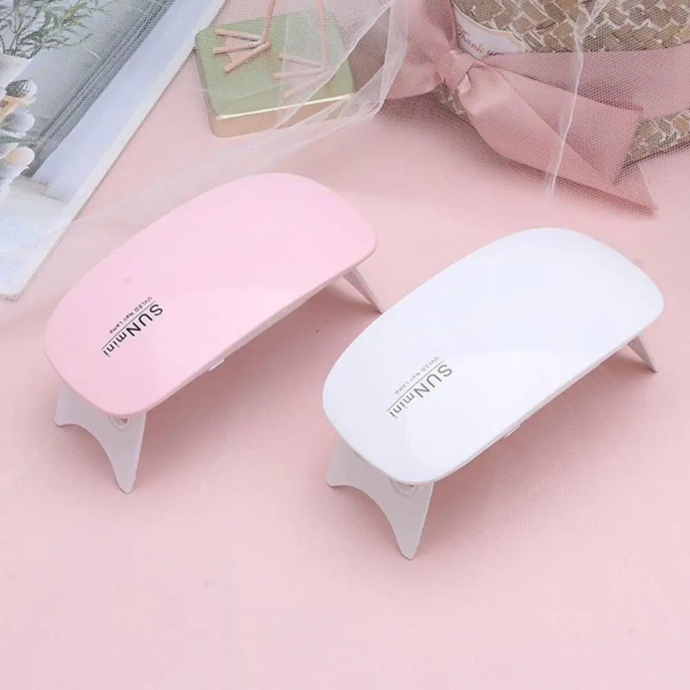 Mini UV/LED Nail Dryer - 6W USB Portable Gel Polish & Resin Curing Lamp 60s/120s Manicure Art Nail Lamp UV Light for Gel Nails Oasis Select