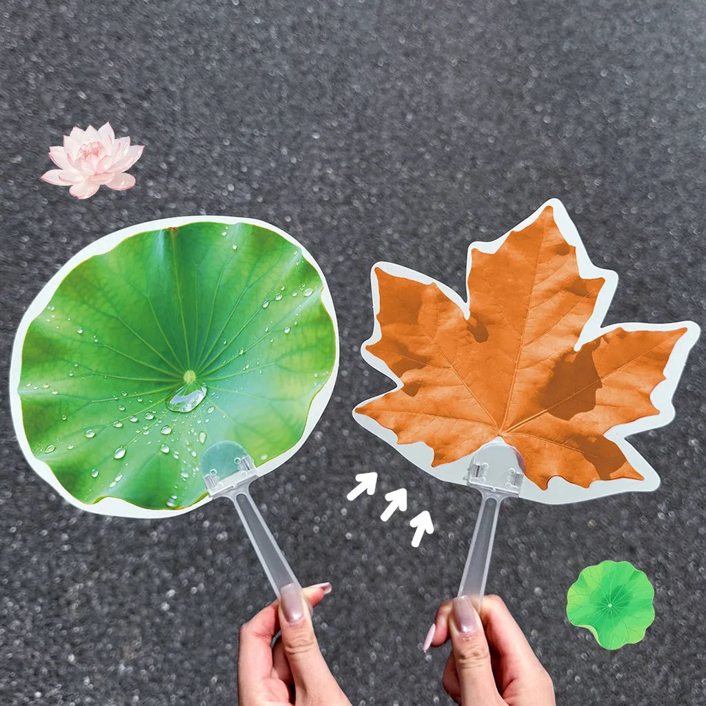 Double Sided Printed Fan Lightweight Pp Plastic Fan Summer Cooling Fan Modern For Graduation Gift Outdoor Travel Promotional Oasis Select