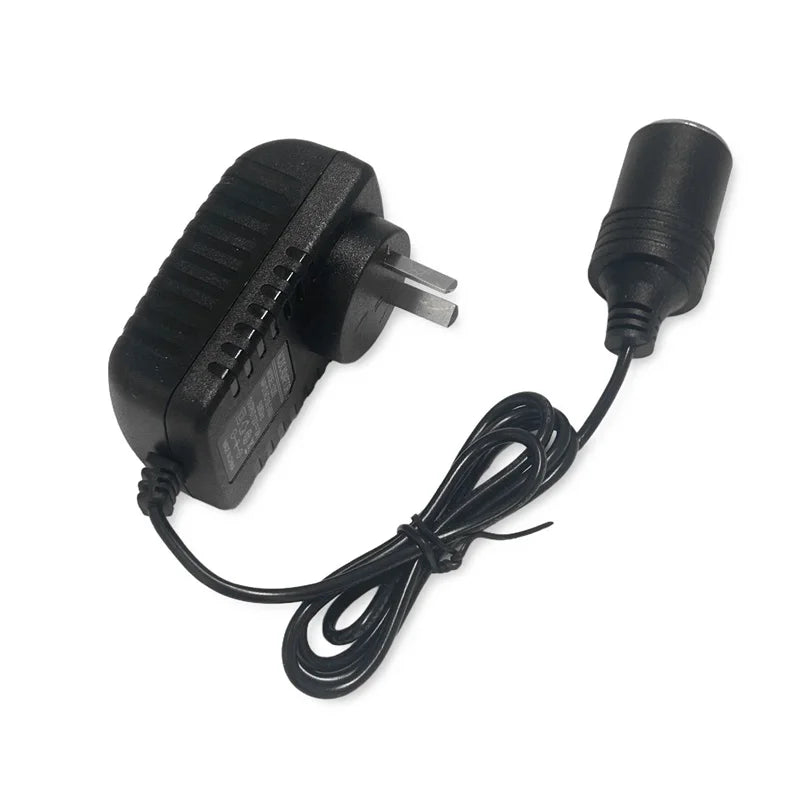  220V AC to 12V DC Car Charger Transformer EU US AU UK Plug Portable Car Cigarette Lighter Socket Adapter Converter Parts Oasis Select