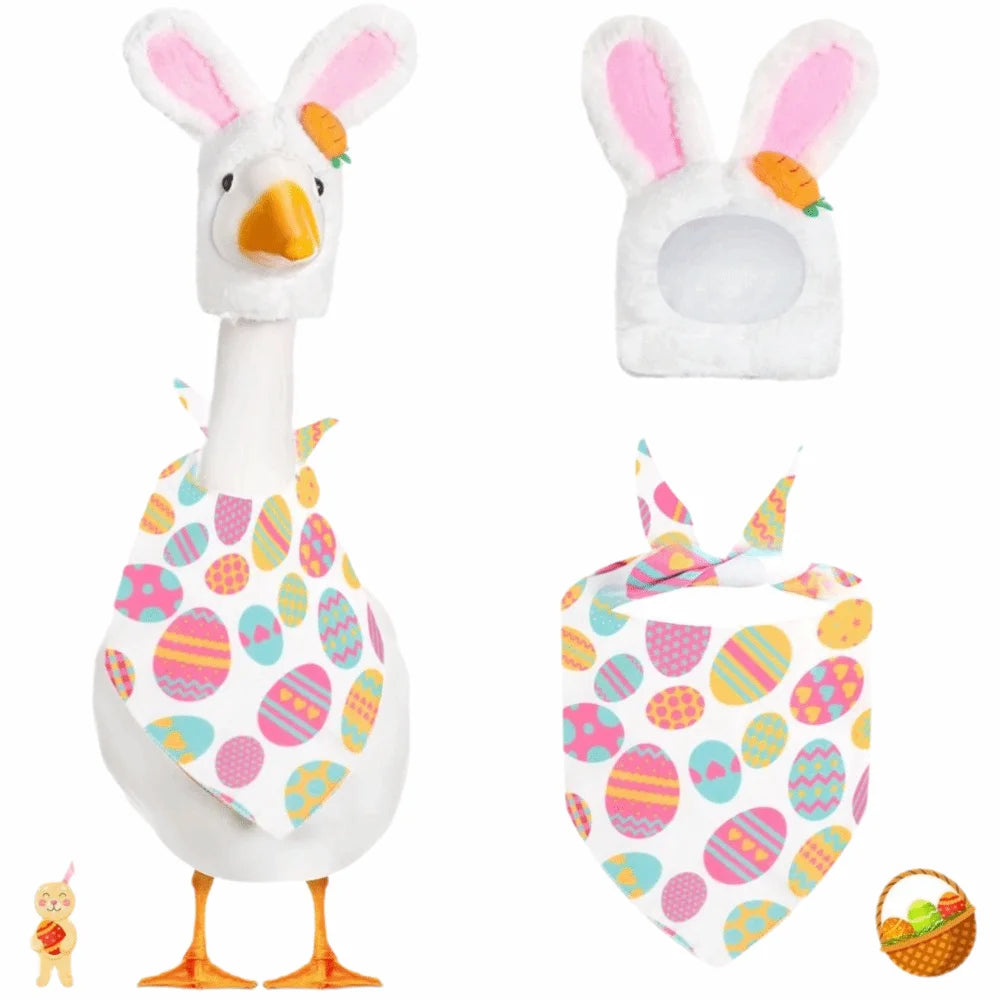 Easter Porch Goose Outfit Set | Cute Garden Decoration Goose Outfit Set Oasis Select