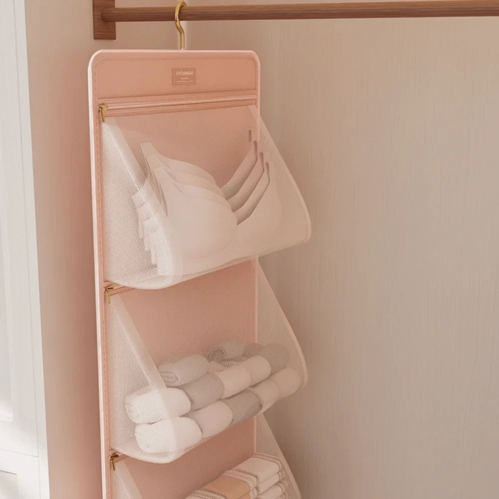 Foldable Hanging Underwear & Socks Storage Bag – Large Capacity