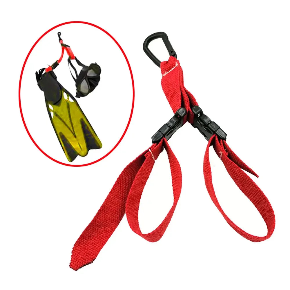 Scuba Diving Fin Mask Keeper Webbing Strap Carrier Diver Fin Holder with Quick Buckle Oasis Select 1 Piece