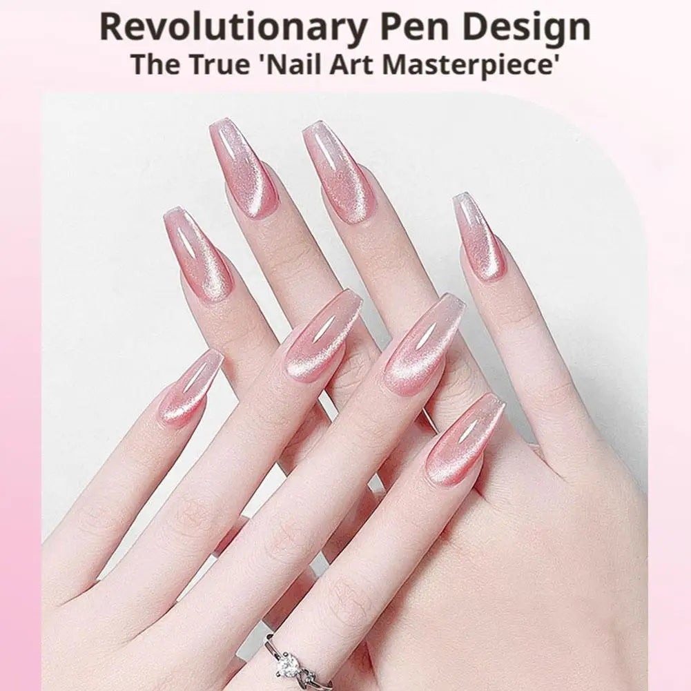 7-in-1 Cat Eye Magnetic Gel Nail Polish Pen | Built-In Magnet Gel Nail Polish Pen Oasis Select