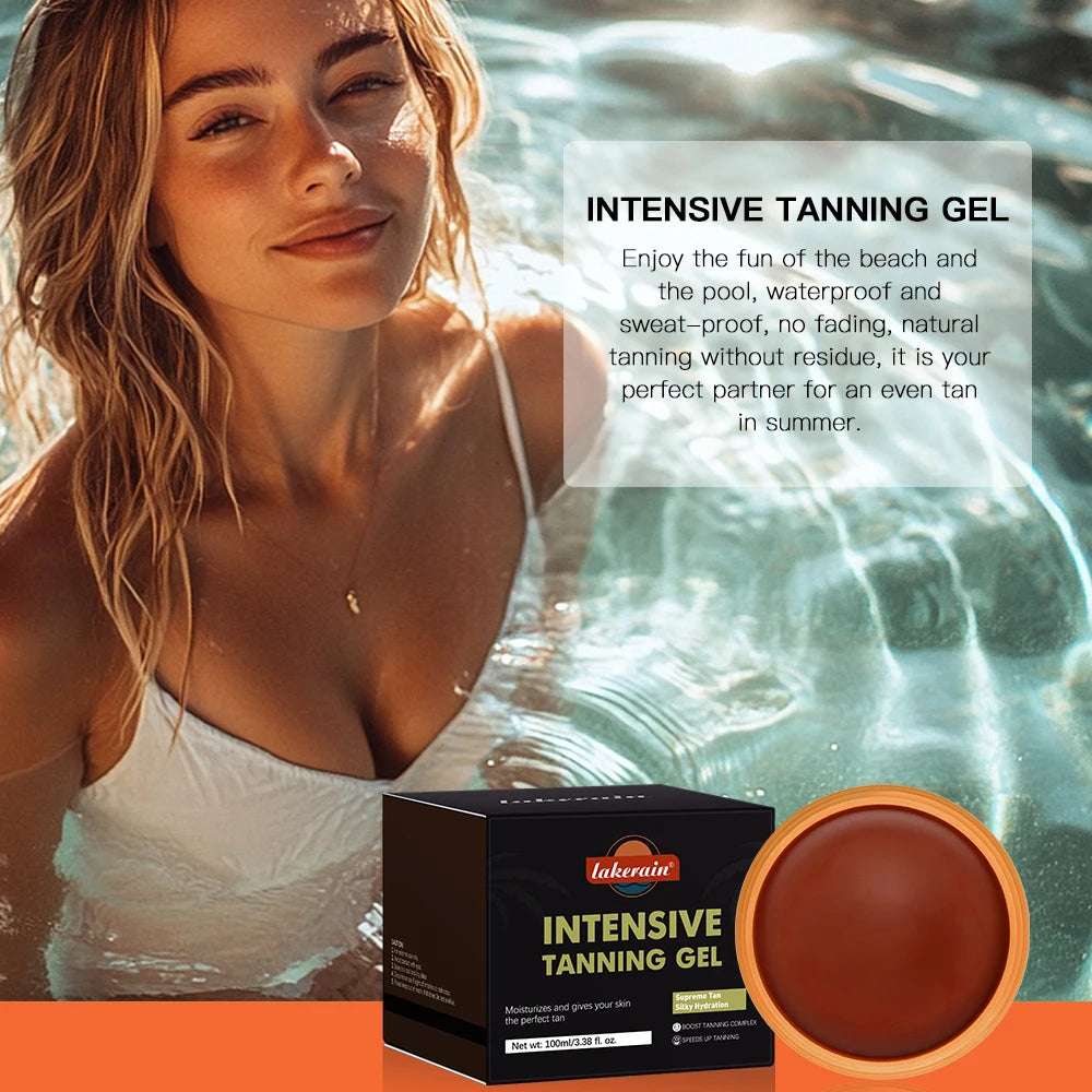 Lakerain Intensive Tanning Gel Body Cream Bronze Tanning Lotion Carroten Effective Sun Aid Take In Sunlight Moisturizing Cream Oasis Select