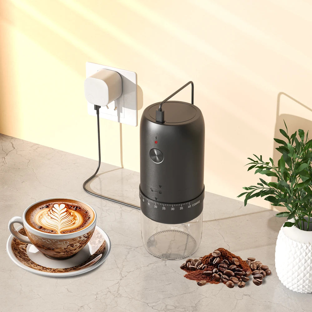 Electric coffee grinder, household small hand-cranked coffee bean grinder, portable fully automatic grinder, hand coffee grinder Oasis Select