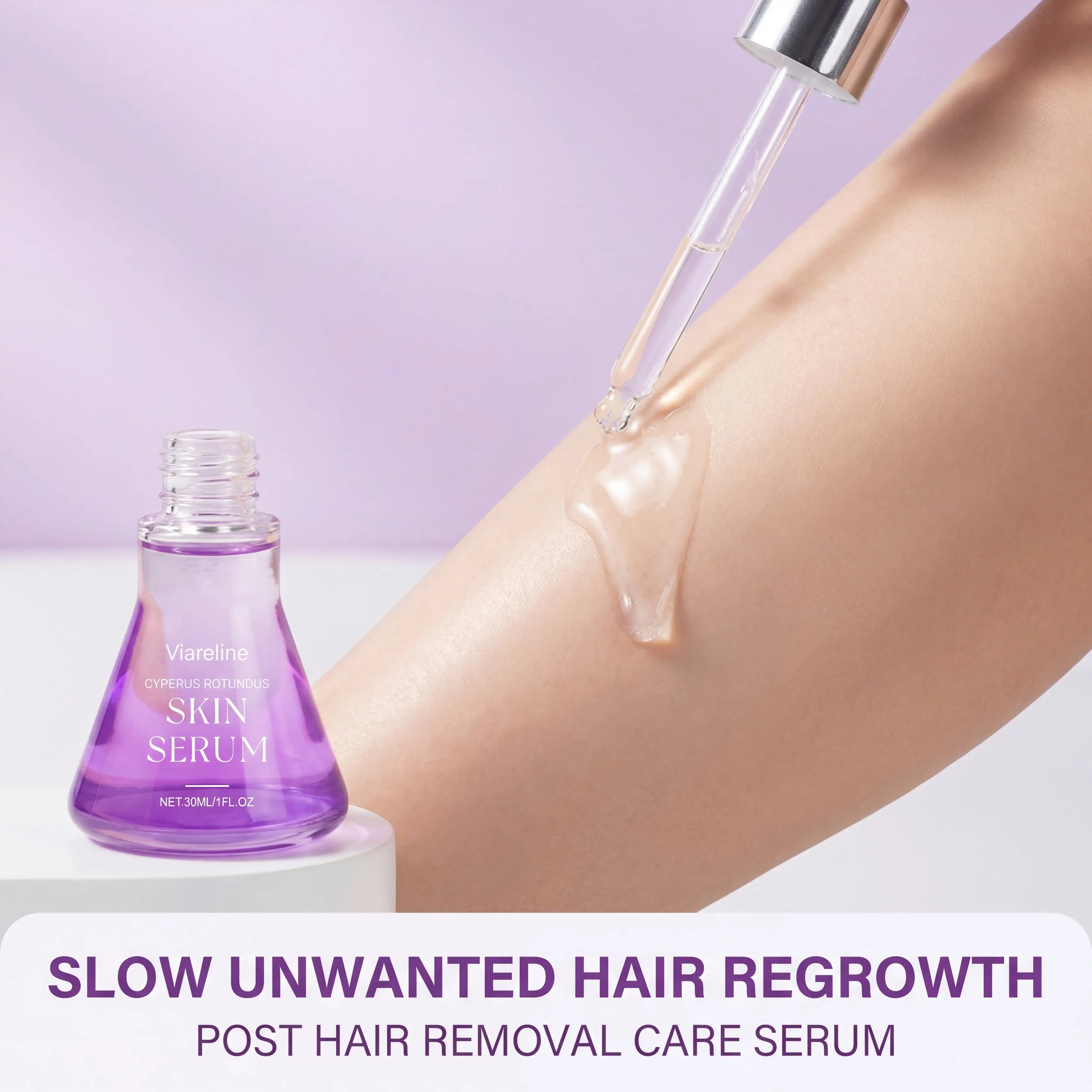Post Hair Removal Care Serum Soothing Brightening Skin Care for Keeping It Moisturized Soft Refreshed with Hyaluronic Oasis Select