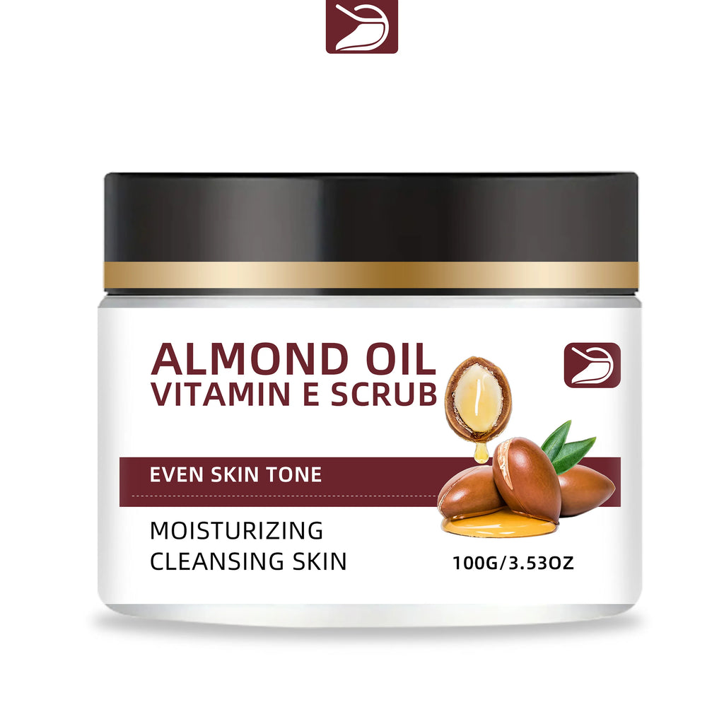 Ottilavie ALMOND OIL VITAMIN E SCRUB – Exfoliating Body Scrub for Smooth & Nourished Skin – For Dry, Dull Skin – Daily Maintenan Oasis Select