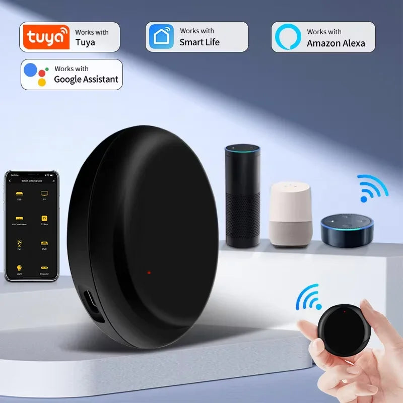 Tuya WiFi Smart Universal IR Remote Control DIY Infrared Remote Control For Air Conditioner TV Via Alexa Google Home Smart Life Oasis Select