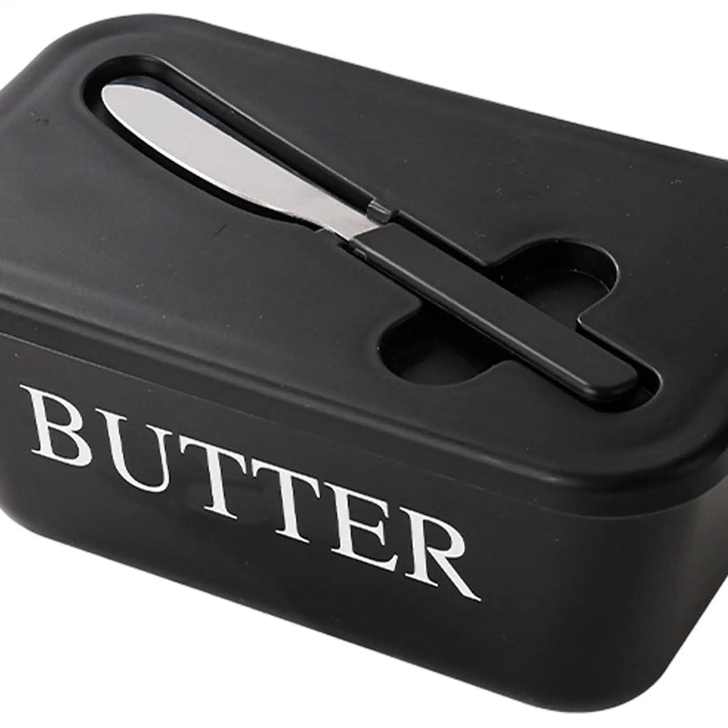 Butter Cheese Fridge Storage Box with Knife Large Capacity Organizer Butter Container Box Butter Dish Tableware Dish Serving Oasis Select