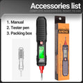 Non-contact Voltage Detector Pen AC 12-300V Smart High Precision Voltage Tester Pen Digital Display Circuit Break Finder Oasis Select Black