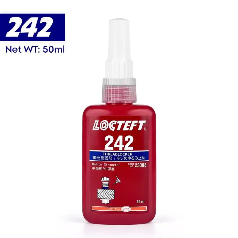 1pc 50ml Threadlocker Screw Glue Quickly Cured Thread Locking Agent Anaerobic Adhesive Corrosion-Resistant Anti-Loosening Glue Oasis Select 242