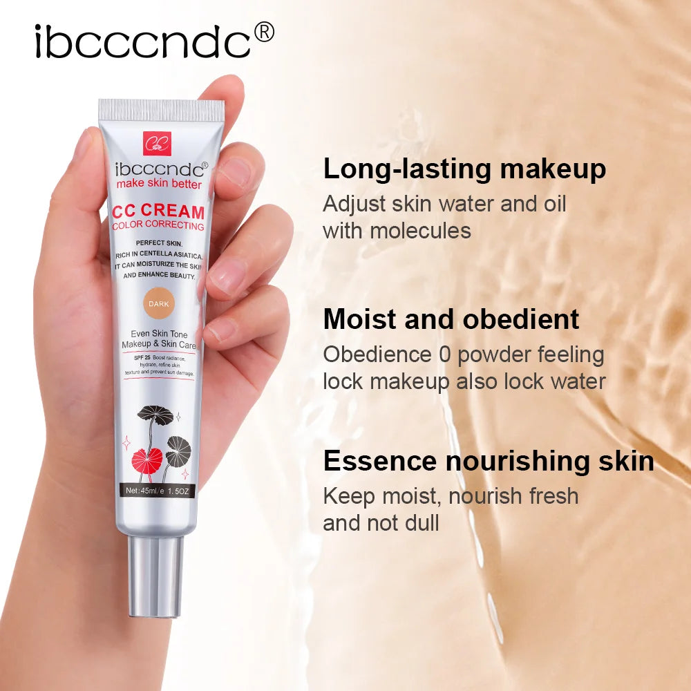 45/15ml Color Correcting CC Cream Moisturizing Waterproof Sweat-proof Makeup Before Concealer Lasting Makeup Change CC Cream Oasis Select