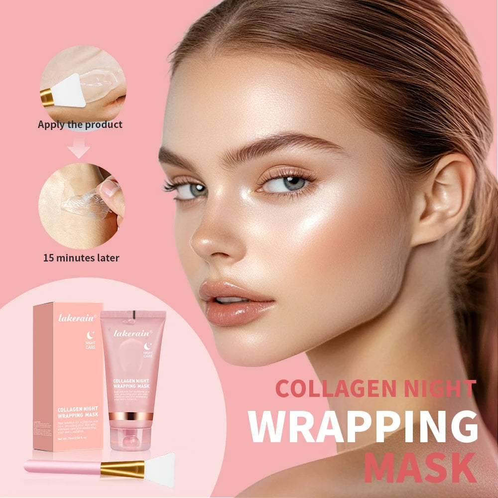 Lakerain Collagen Overnight Peel-Off Face Mask 75ml Overnight Face Mask Oasis Select