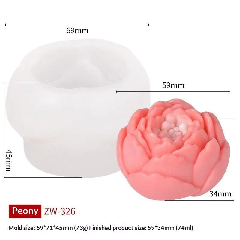 Non-Stick Flower Rice Cake Silicone Mold Flower Shape Mold For Mooncake Mung Bean Cake Dessert DIY Baking Tool Oasis Select E