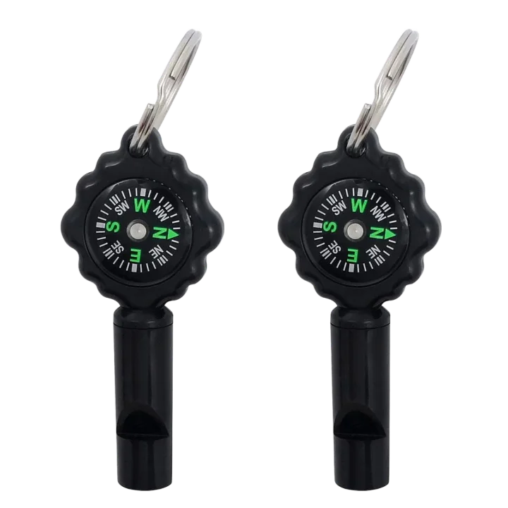 Survival Whistle with Compass – 2-in-1 Outdoor Emergency Tool