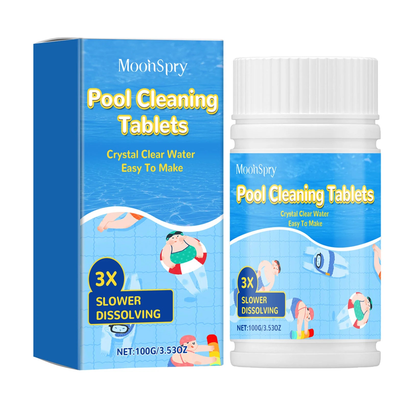 Pool Cleaning Tablets – Chlorine, Algaecide & Clarifier | All Pools Pool Cleaning Tablets Oasis Select 1pc