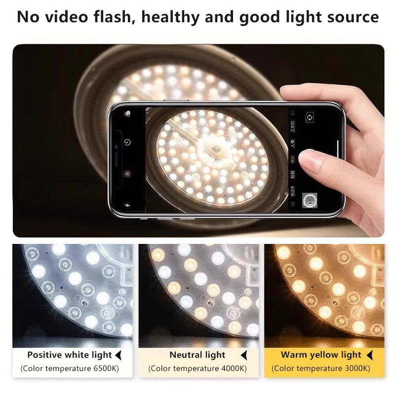 Hot Sale 1 Set Magnetic Suction LED Panel Circle Ring Light 12W 18W 24W 36W 48W 72W LED Round AC220V Ceiling Lamp Light Source Oasis Select