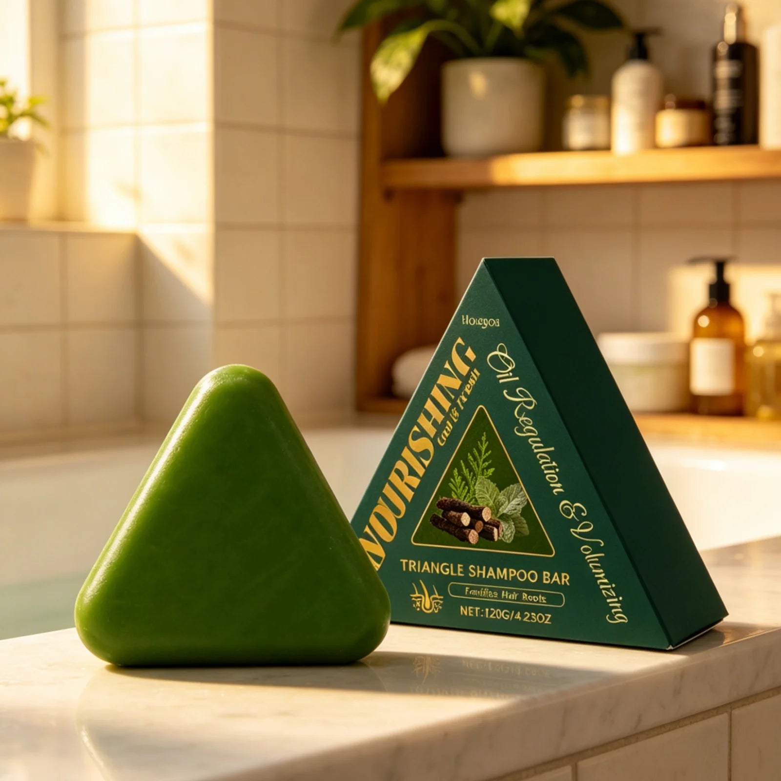 Hoegoa Solid Shampoo Bar – Anti-Frizz, Moisturizing 120g Solid Shampoo Bar Oasis Select