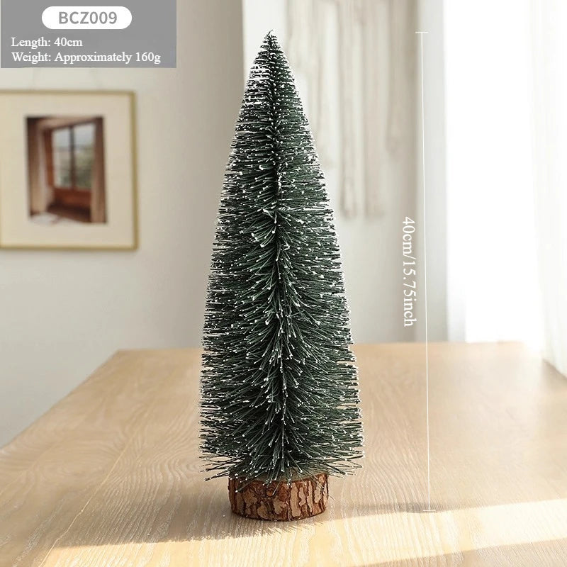 Christmas Decorations Snow Scenes Mini Christmas Trees Office Desks Wine Cabinets TV Cabinets Christmas Decorative Items Oasis Select BCZ009 40cm Look at the picture