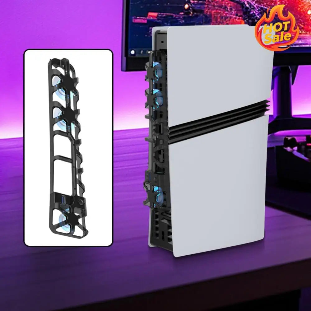 Cooling Fan for PS 5 Pro External Fan Cooler Quiet Cooler Fan Host Cooling Fan for Playstation 5 Pro Host Accessories Oasis Select