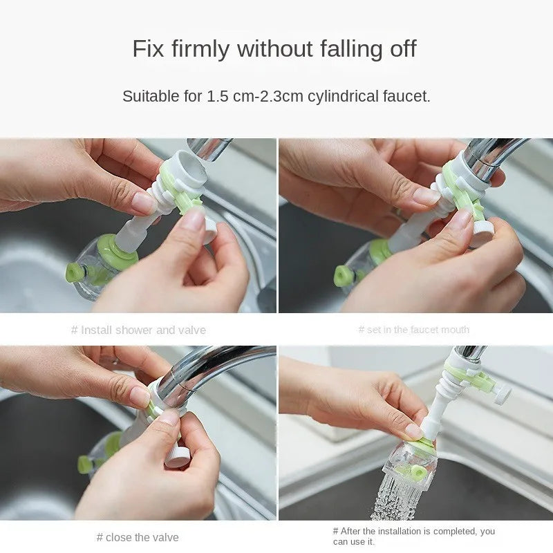 360° Adjustment Kitchen Faucet Extender Dual Mode Water Saving Pressurize Faucet Extender Filter Sprayer Bathroom Kitchen Gadget Oasis Select