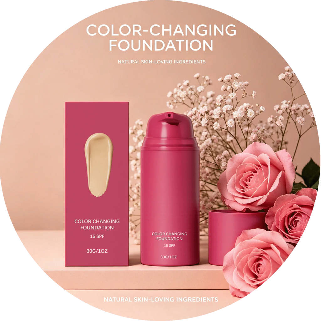 Color Changing Liquid Foundation SPF 15 Concealer Cover Face Blemishes Conceal Skin Fine Lines Original Foundation Face Makeup Oasis Select 30g Boxed x 2PCS