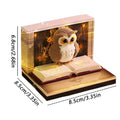 3D Tear Away Mini Desk Calendar 2026 3D Time Piece Calendar Owl-Shaped Tear Away Carving Time Piece Notepad for Christmas Decora Oasis Select 2026
